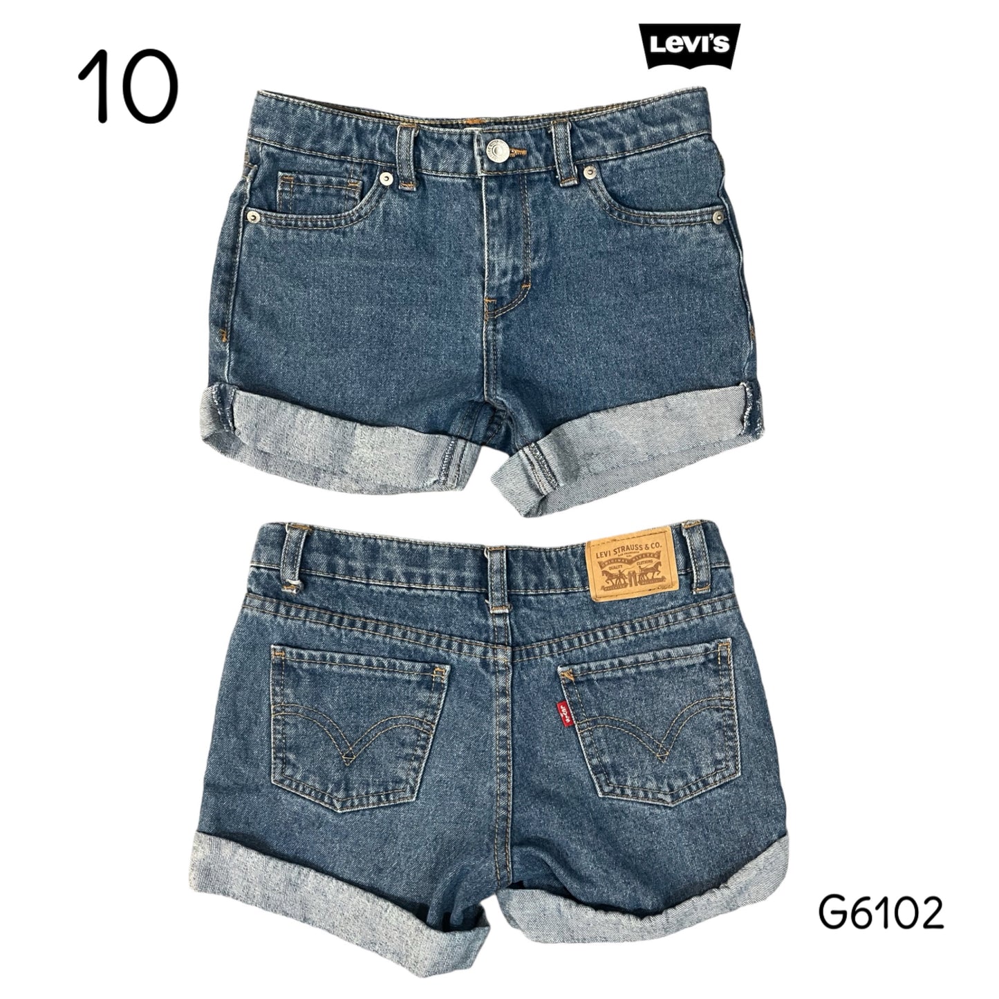 10 Levi denim shorts