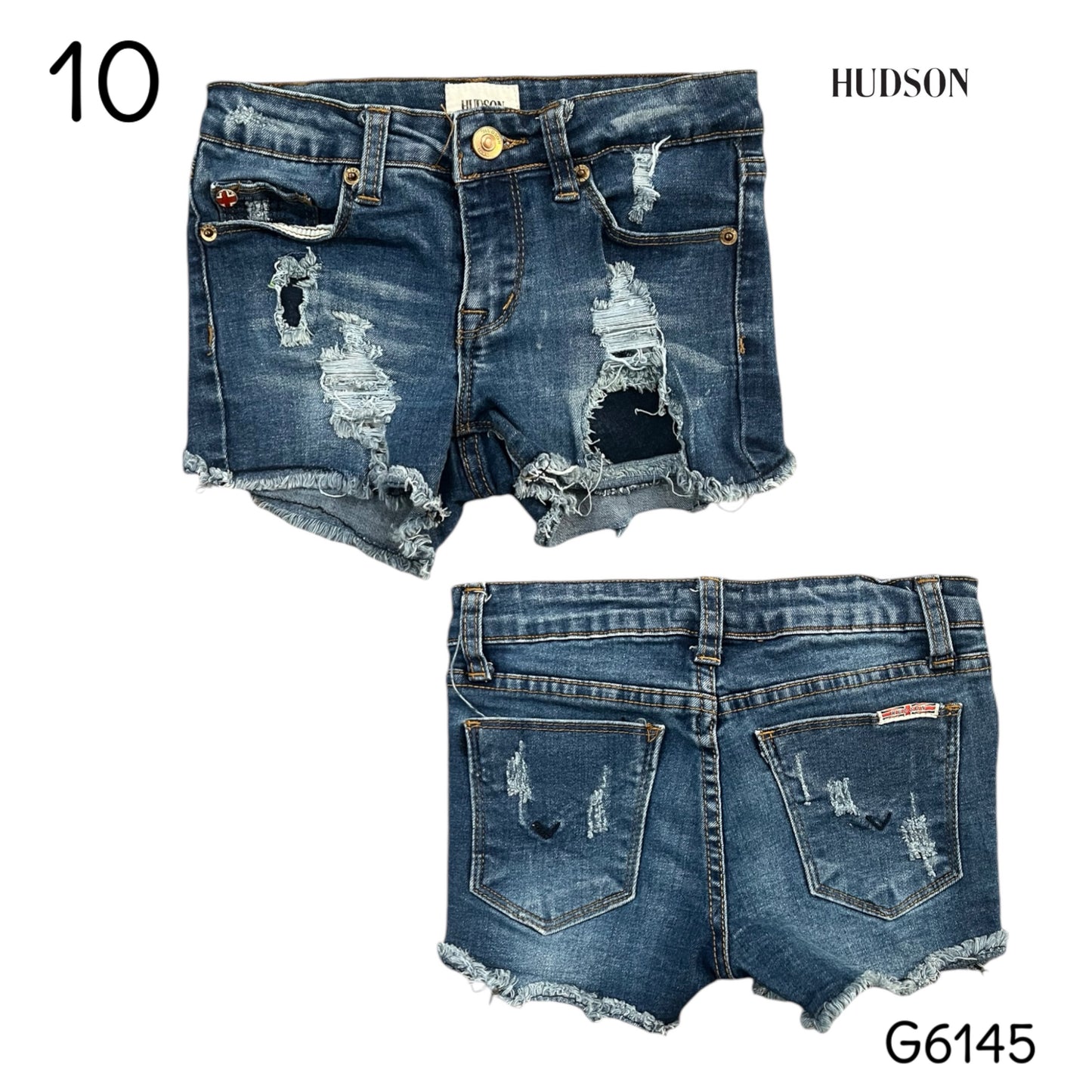 10 Hudson denim shorts