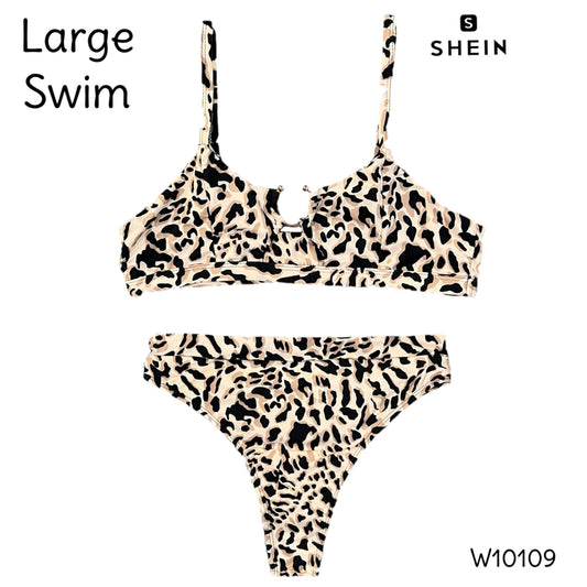 Large SHEIN leopard swimsuit
