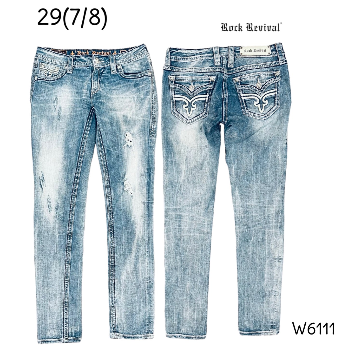 29(7/8) rock revival jeans