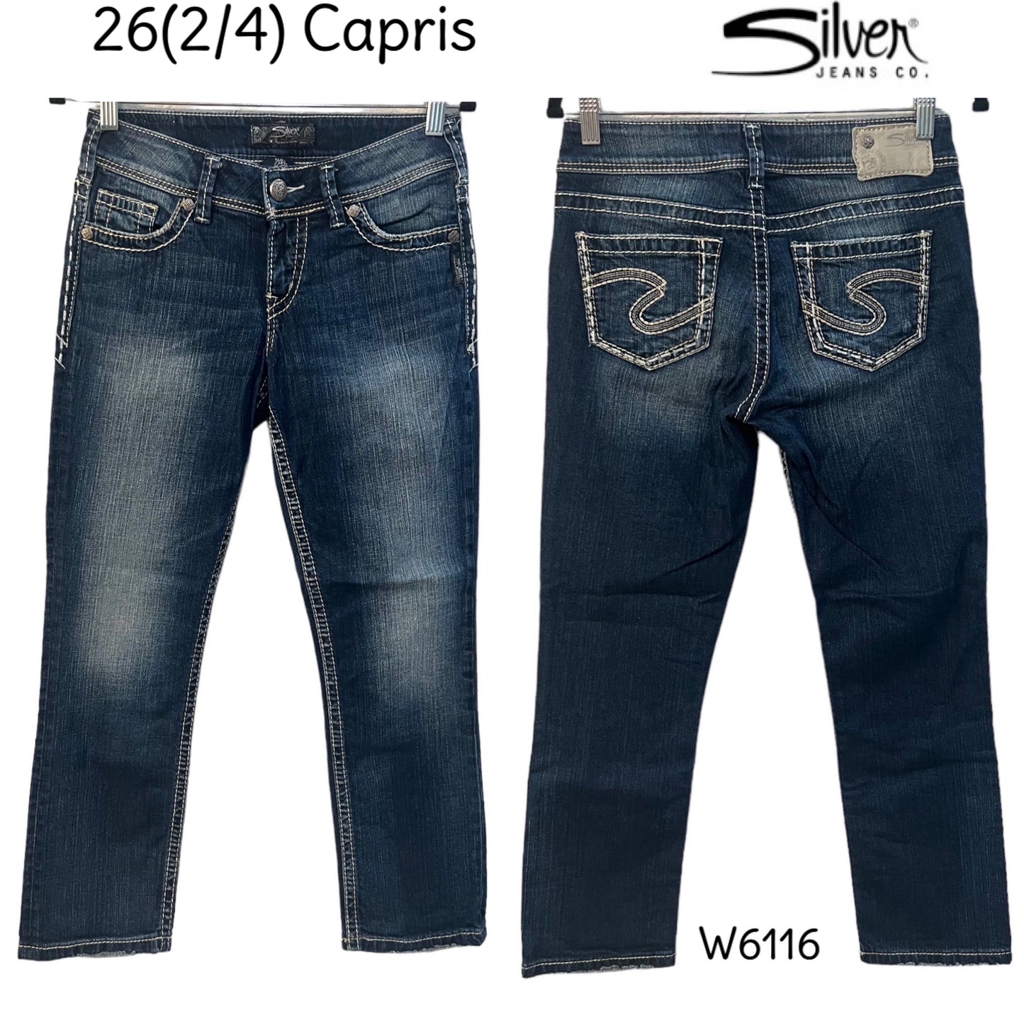 26 silver Jean capris