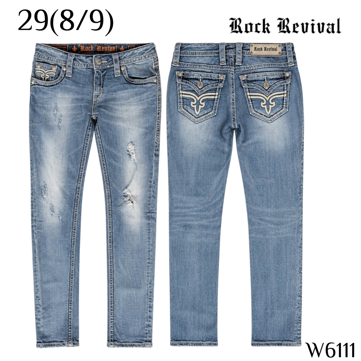 29(8/9) rock revival jeans