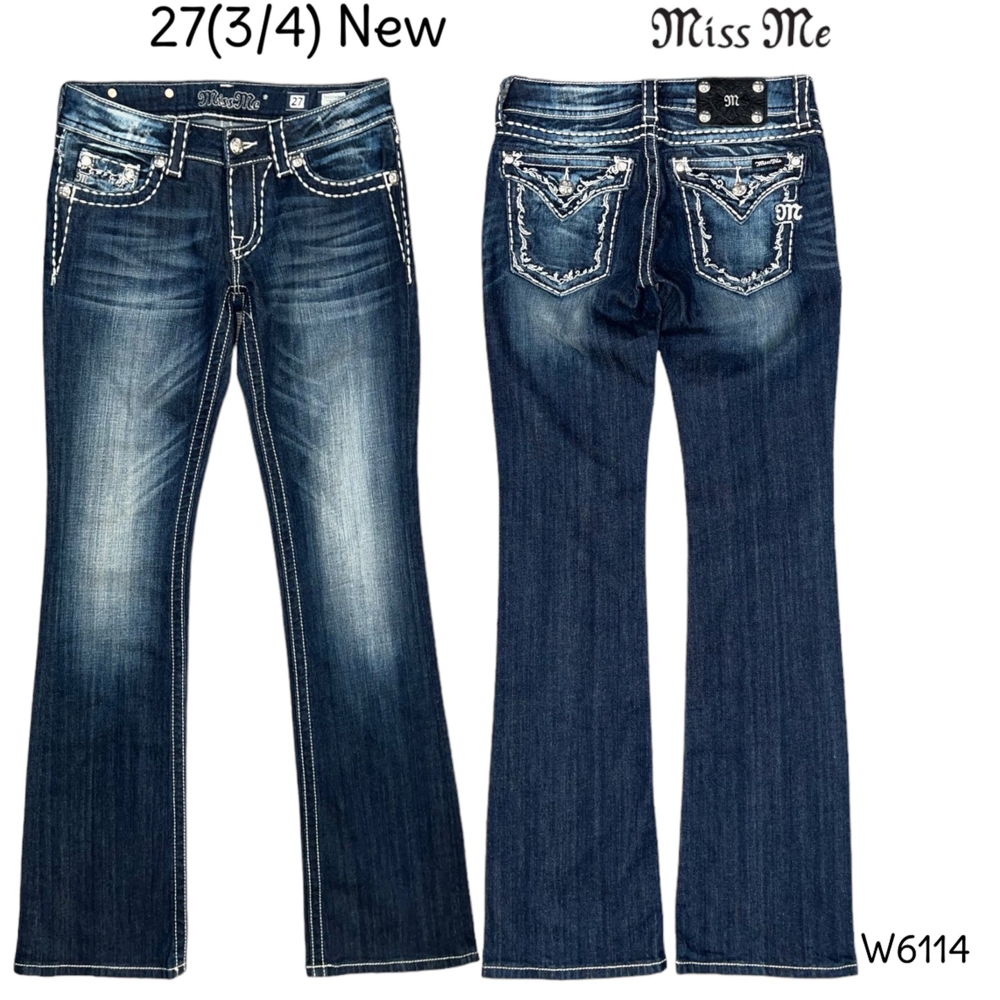27(3/4) New miss me jeans