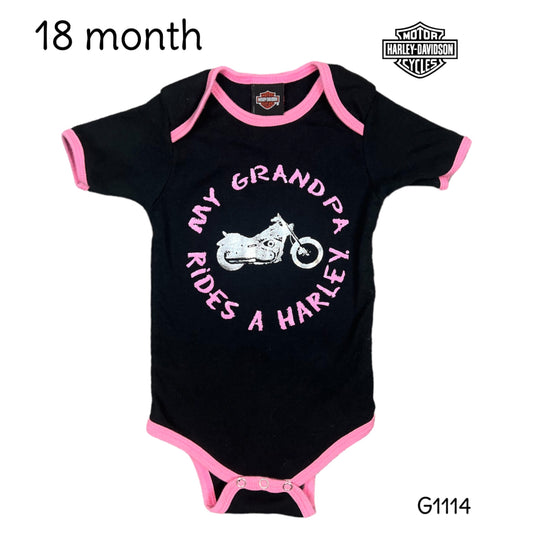 18 month Harley Davidson onesie